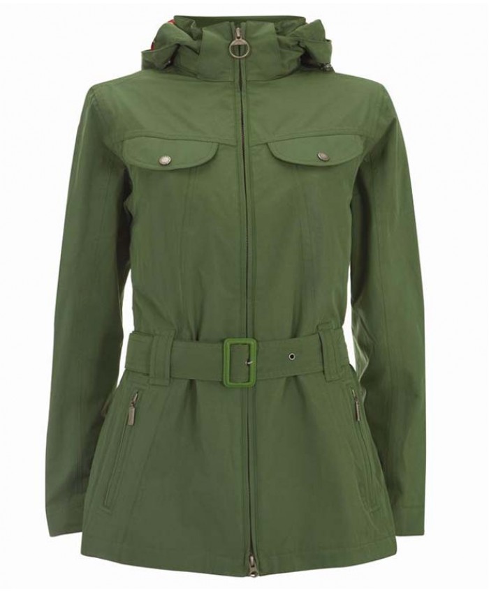 Barbour Liberty Cotton Touch Grace Donna Impermeabile Verde