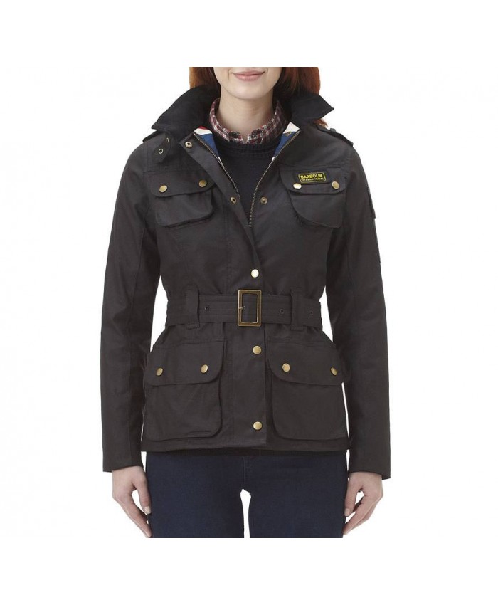 Barbour Rebel Donna Giacca Di Cerat Cioccolato