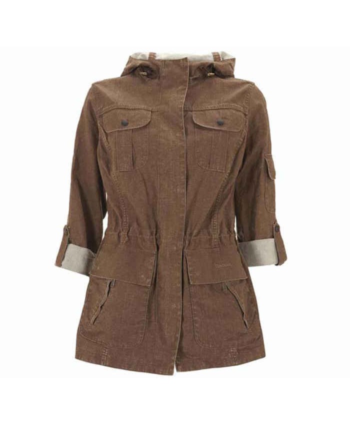 Barbour Vintage Duralinen Force Donna Marrone