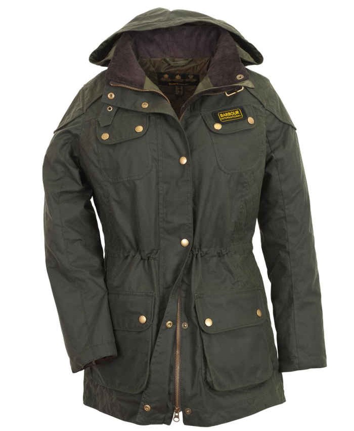 Barbour Hawkstone Donna Giacca Di Cerat Verde Scuro