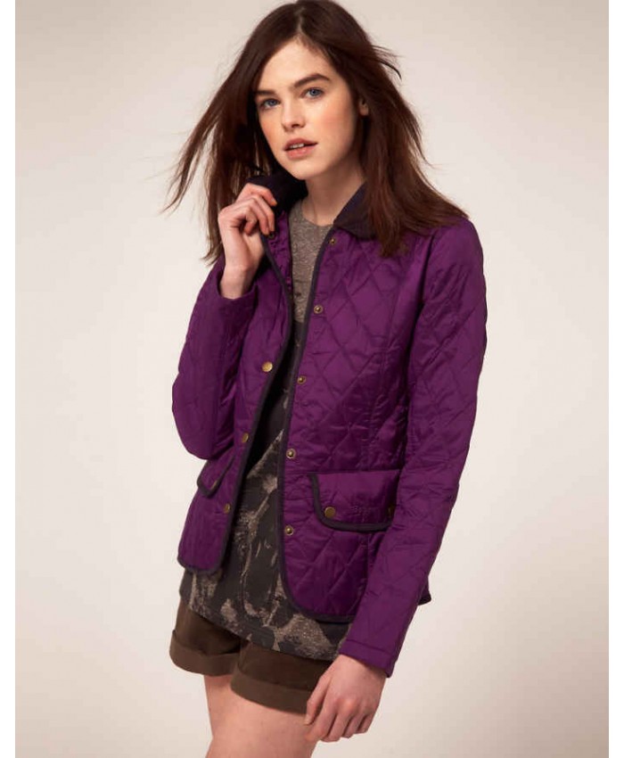 Barbour Vintage Donna Giacca Imbottitat Viola