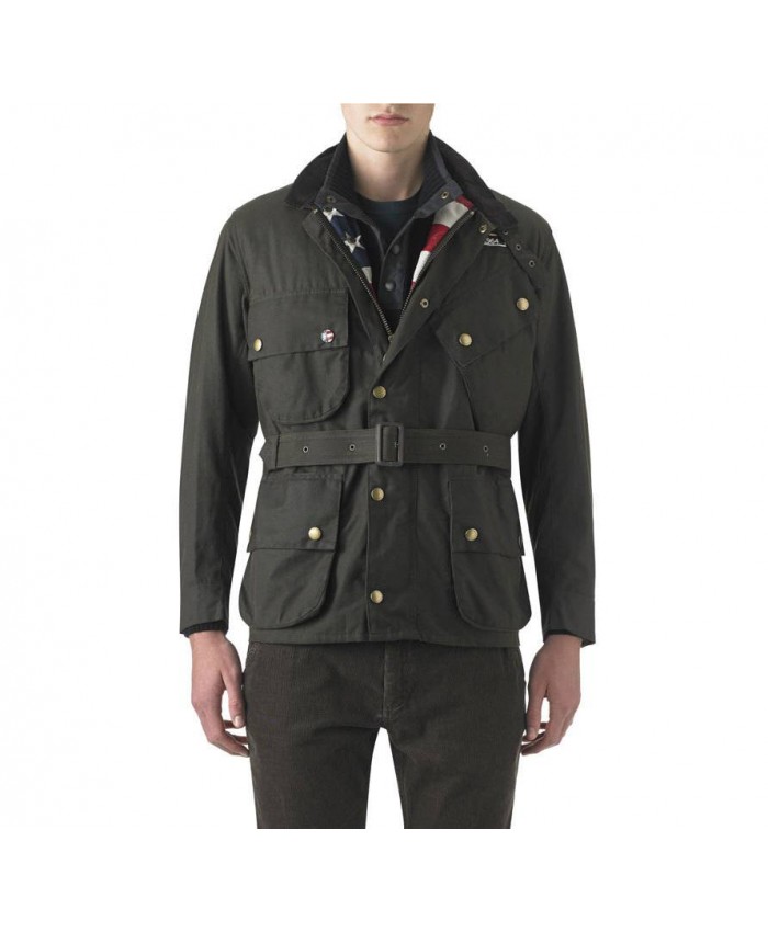 Barbour Baker Uomo Giacca Di Cerat Oliva