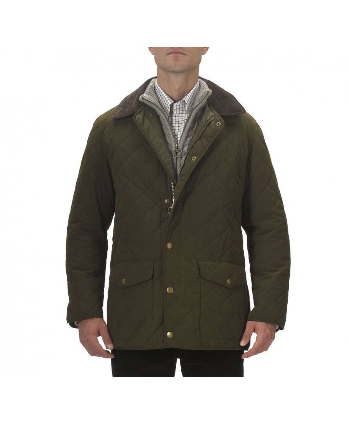 Barbour Aberford Uomo Giacca Imbottitat Oliva