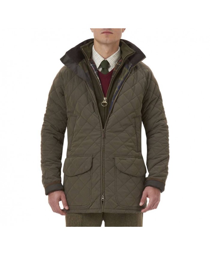 Barbour Sproting Uomo Giacca Imbottitat Cachi