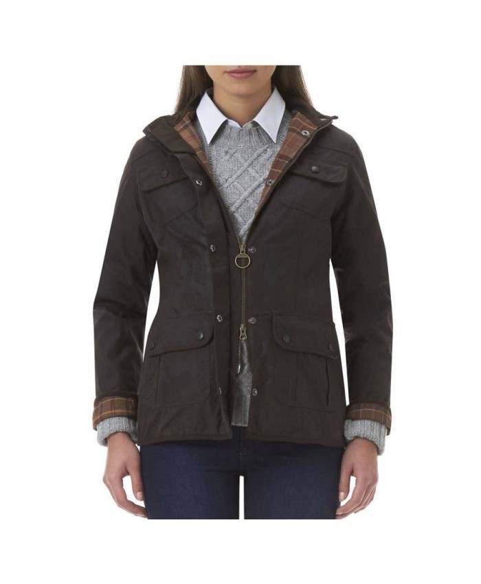 Barbour Belsay Donna Giacca Di Cerat Cioccolato