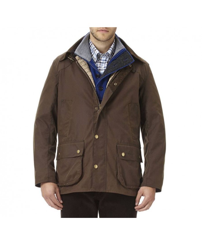 Barbour Leedale Uomo Giacca Di Cerat Cioccolato