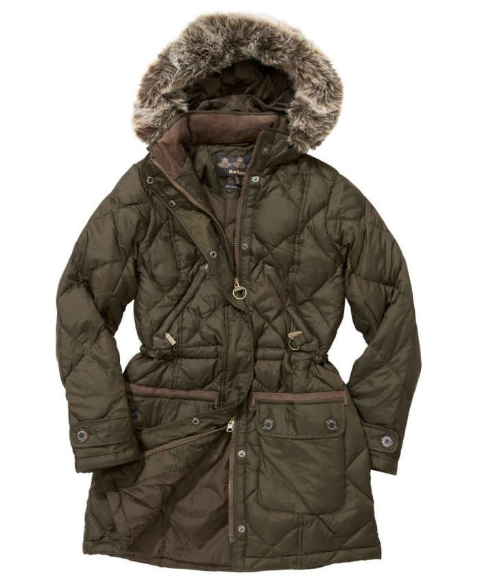 Barbour Bowfell Donna Giacca Imbottitat Oliva Scura