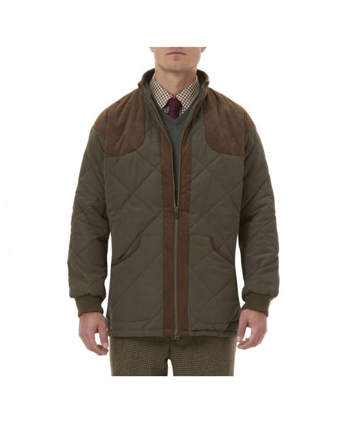 Barbour Cheviot Uomo Giacca Imbottitat Oliva