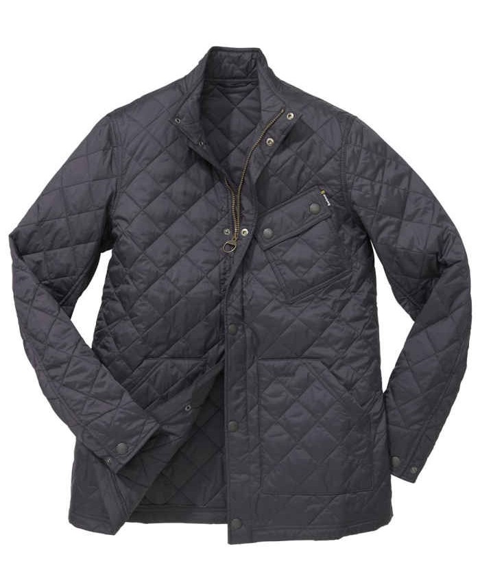 Barbour Scrambler Uomo Giacca Imbottitat Marino