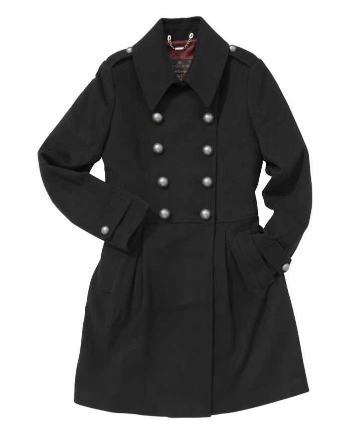 Barbour Fusilier Wool Donna Nero