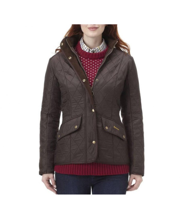 Barbour Cavalry Trapunta Polare Donna Cioccolato