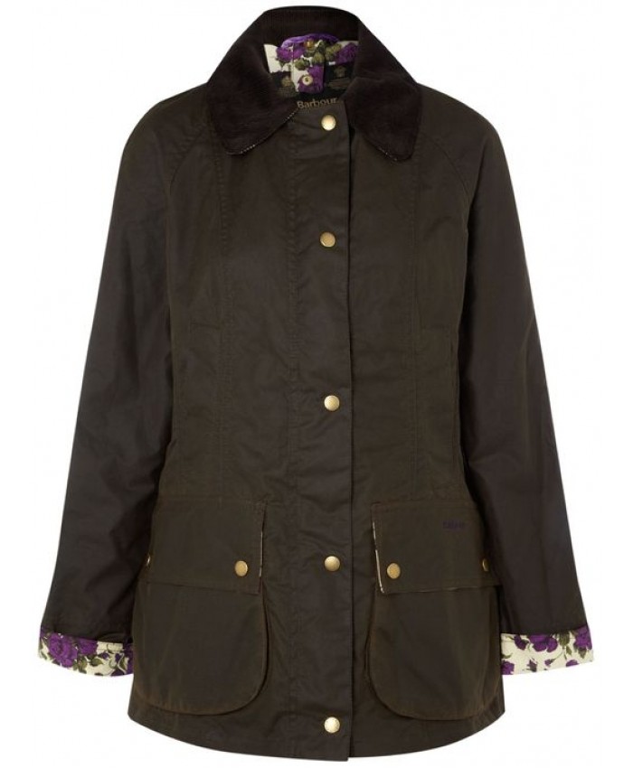 Barbour Liberty Beadnell Donna Giacca Di Cerat Oliva