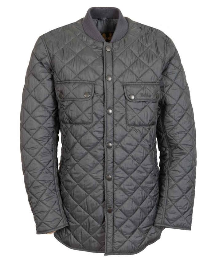 Barbour Biancarton Uomo Giacca Imbottitat Grigio Scuro