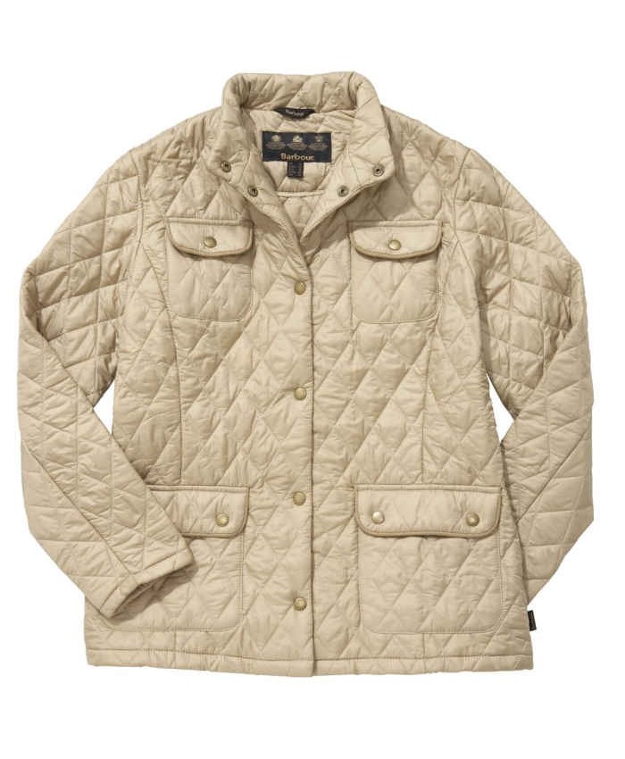 Barbour Flyweight Utility Donna Giacca Imbottitat Beige