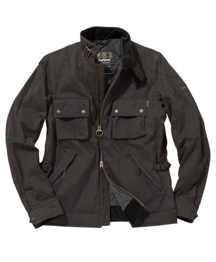 Barbour Tarres Uomo Impermeabile Nero