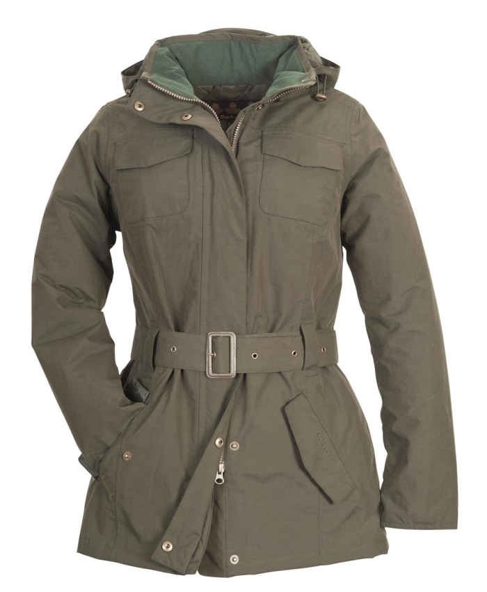 Barbour Hillside Donna Impermeabile Grigio