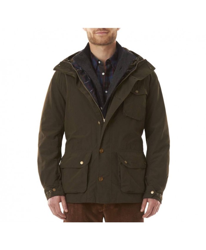 Barbour Stratus Uomo Impermeabile Oliva