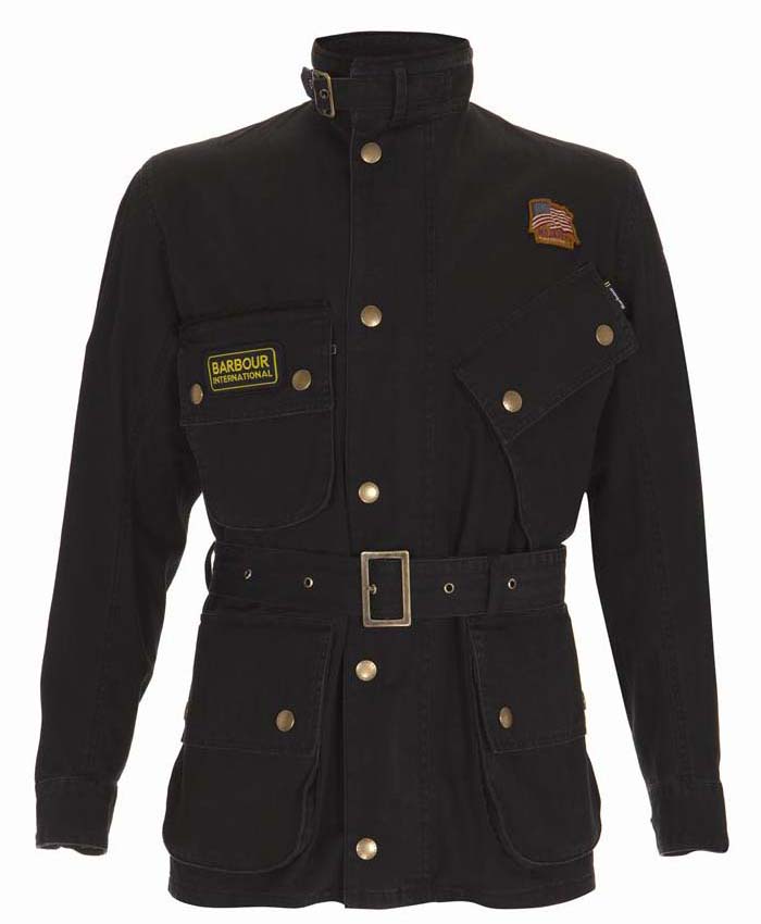 Barbour Herringbone International Uomo Nero