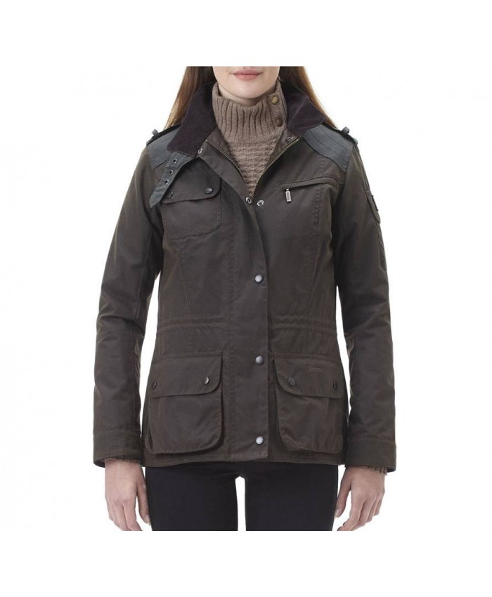 Barbour Laudale Donna Giacca Di Cerat Cioccolato