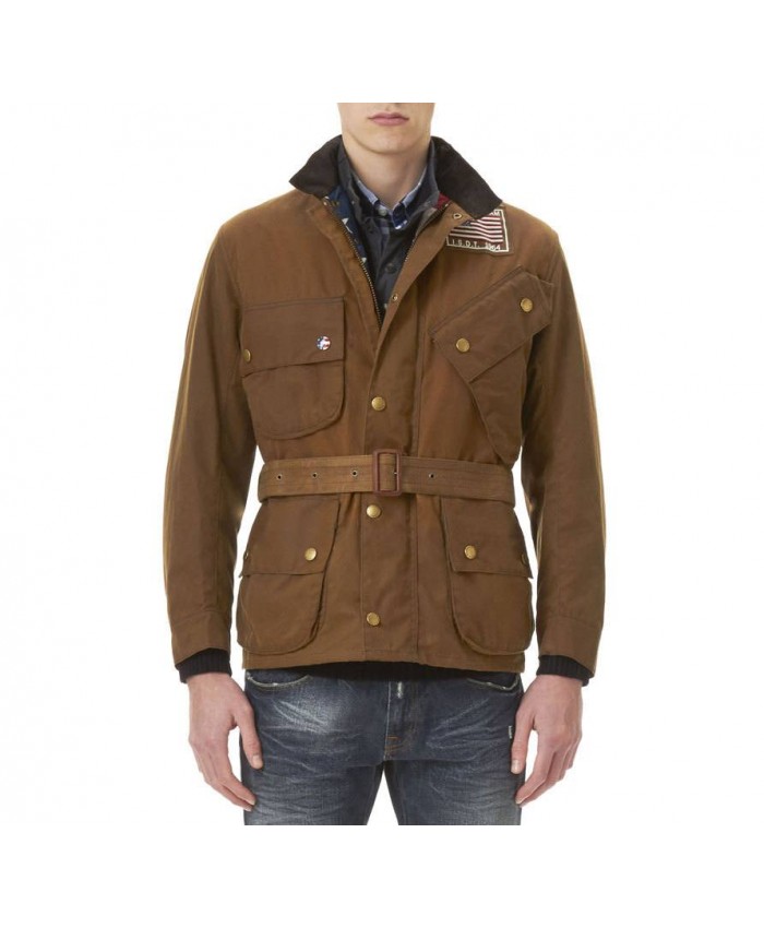 Barbour Baker Uomo Giacca Di Cerat Marrone