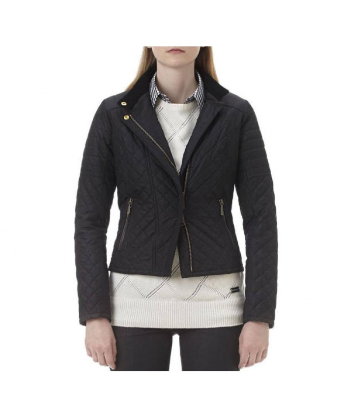 Barbour Goring Donna Giacca Imbottitat Nero