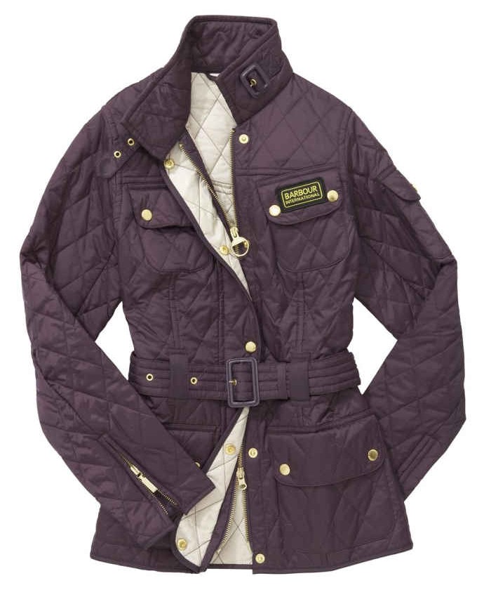 Barbour International Donna Giacca Imbottitat Viola