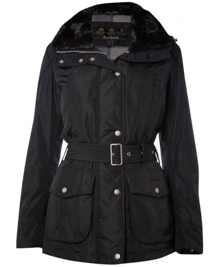 Barbour Outlaw Donna Impermeabile Nero