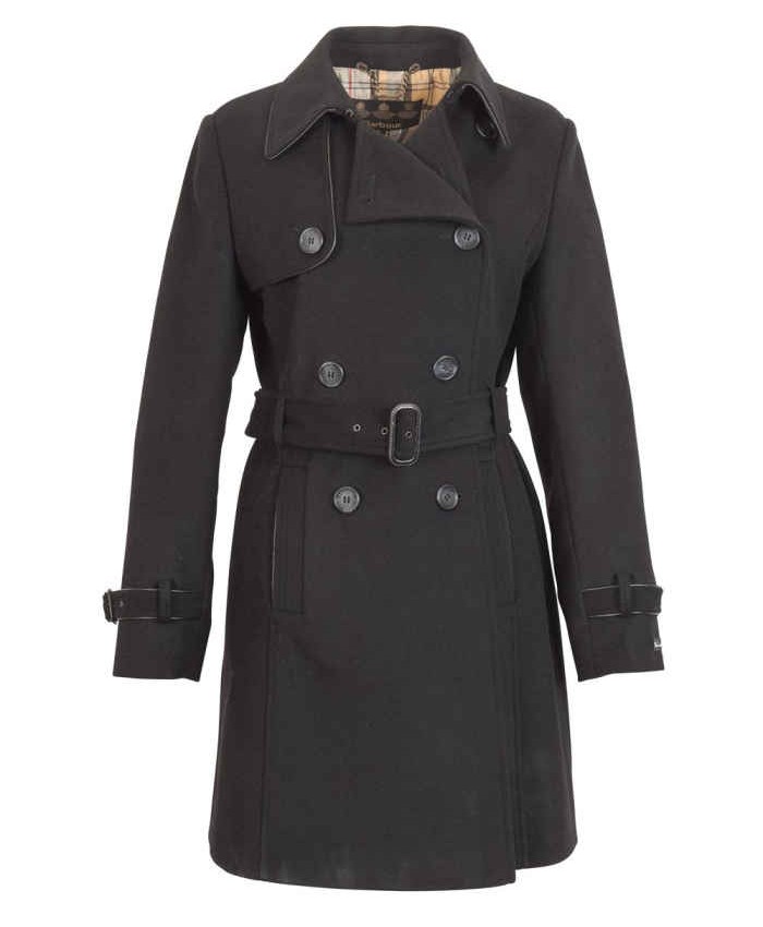 Barbour Loden Wool Donna Nero