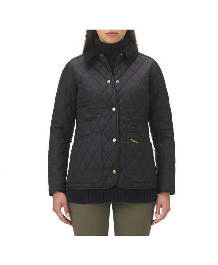 Barbour Beadnell Trapunta Polare Donna Nero