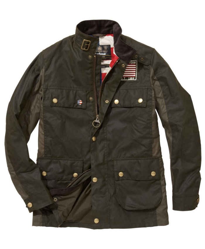 Barbour Crown Uomo Giacca Di Cerat Oliva Scura