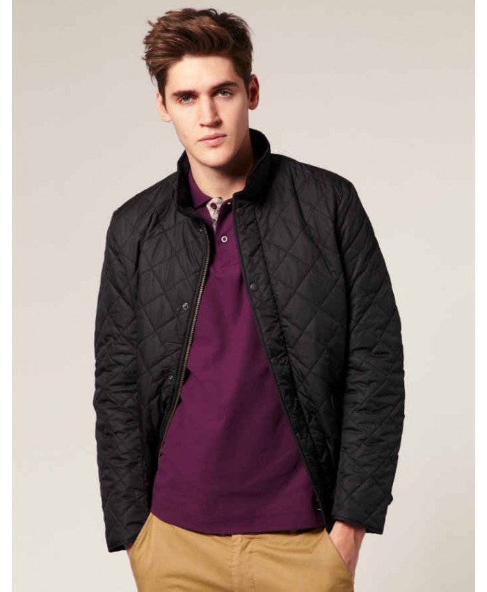 Barbour Chelsea Sportsquilt Uomo Giacca Imbottitat Nero