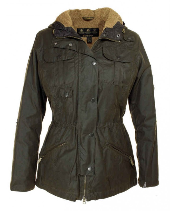 Barbour Force Donna Giacca Di Cerat Oliva Scura