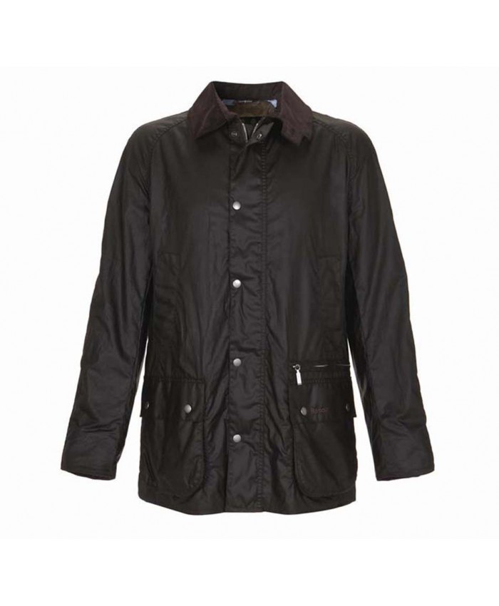 Barbour Waxed Walsh Uomo Giacca Di Cerat Nero
