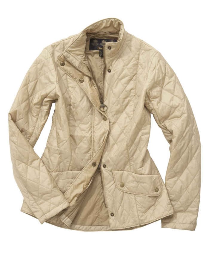 Barbour Flyweight Cavalry Donna Giacca Imbottitat Beige