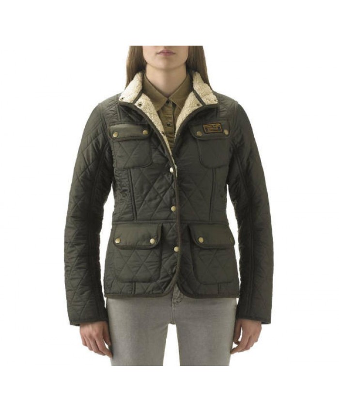 Barbour Dunnan Donna Giacca Imbottitat Oliva