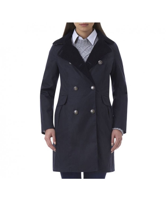 Barbour Addington Donna Giacca Di Cerat Marino