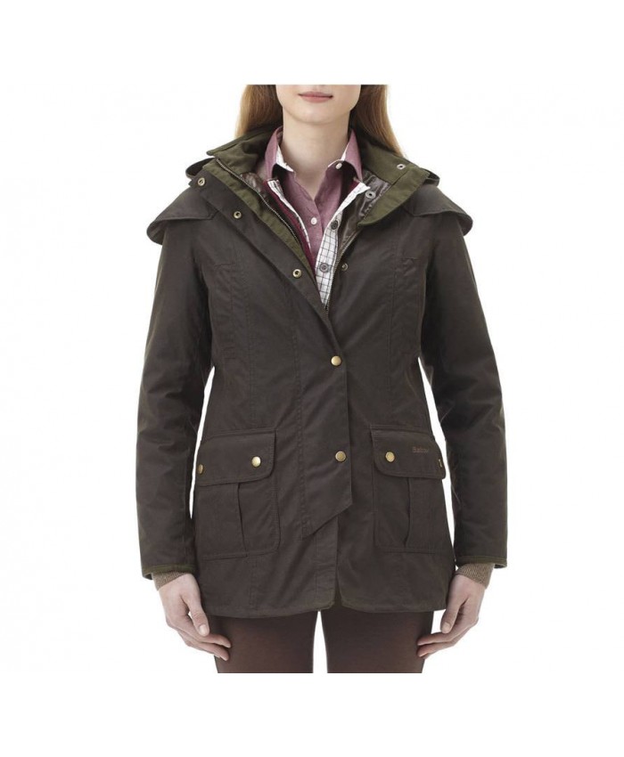 Barbour Boonington Donna Giacca Di Cerat Oliva