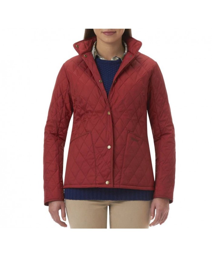 Barbour Kensington Donna Giacca Imbottitat Rosso