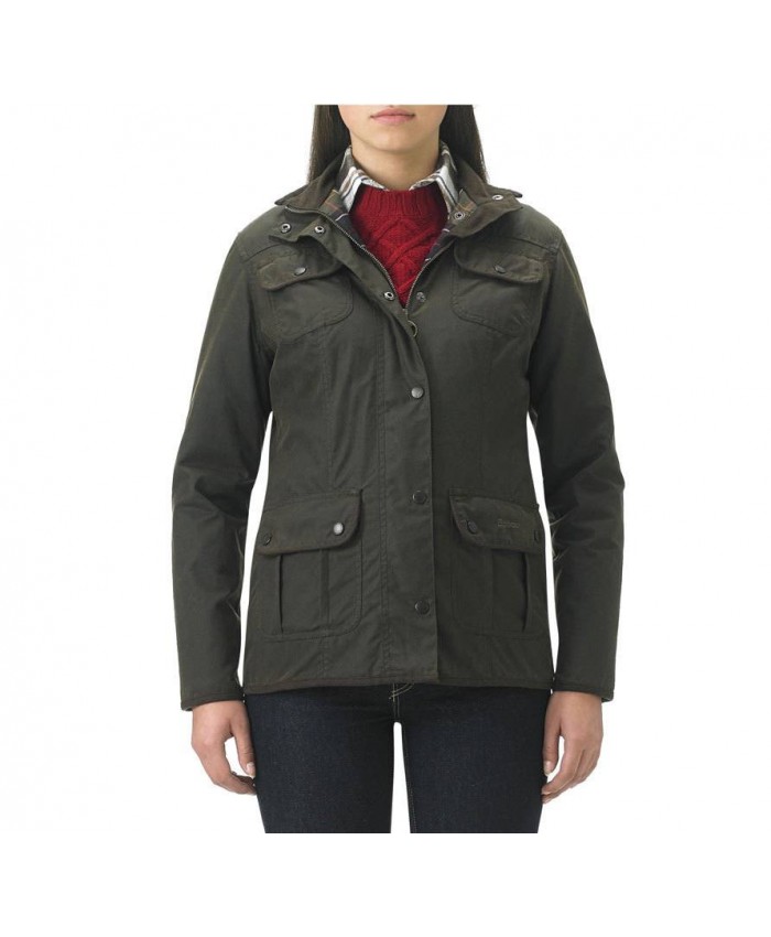 Barbour Belsay Donna Giacca Di Cerat Oliva