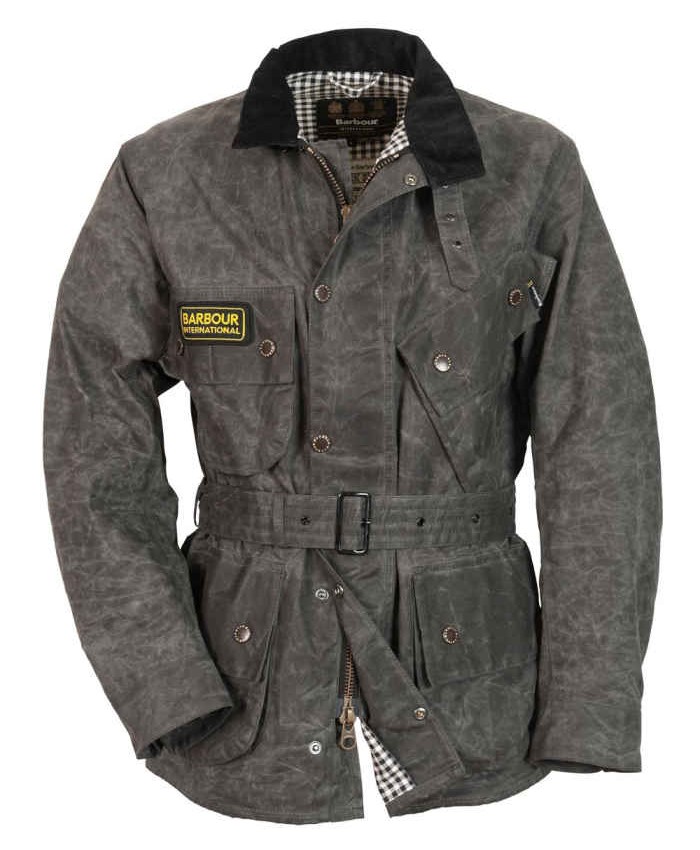 Barbour A7 Uomo Giacca Di Cerat Grigio Scuro