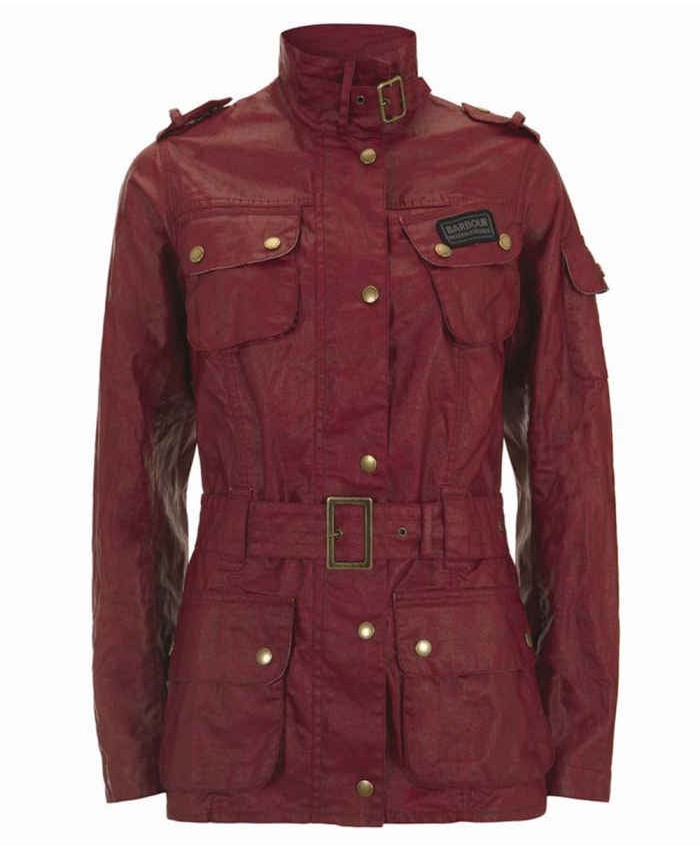 Barbour Tartan Duralinen International Donna Rosso