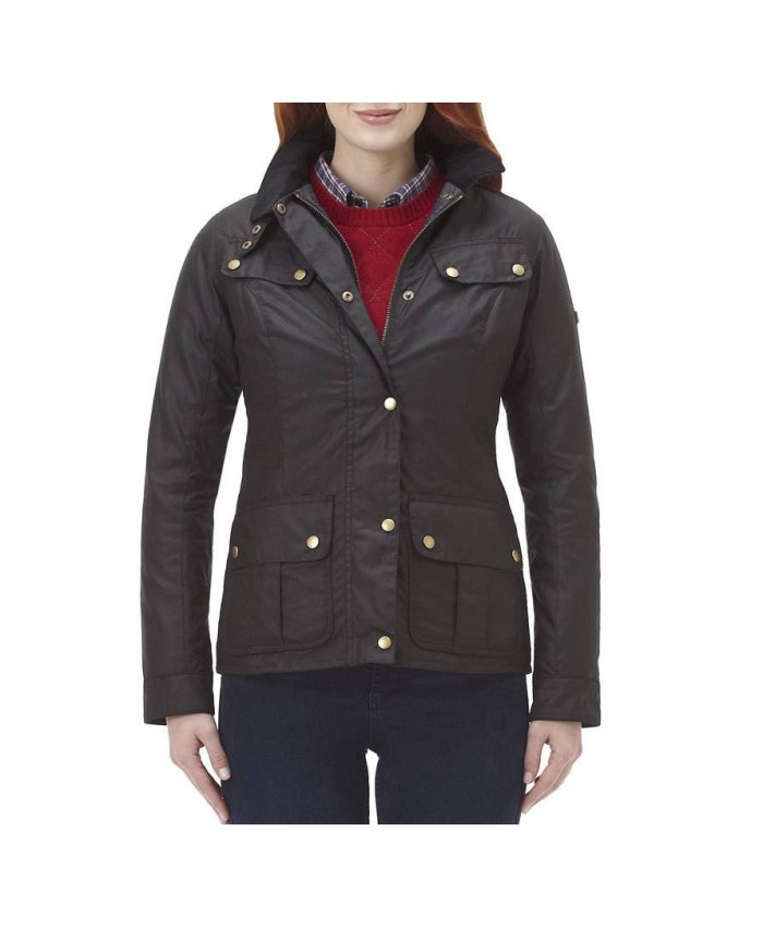 Barbour Duke Donna Giacca Di Cerat Cioccolato