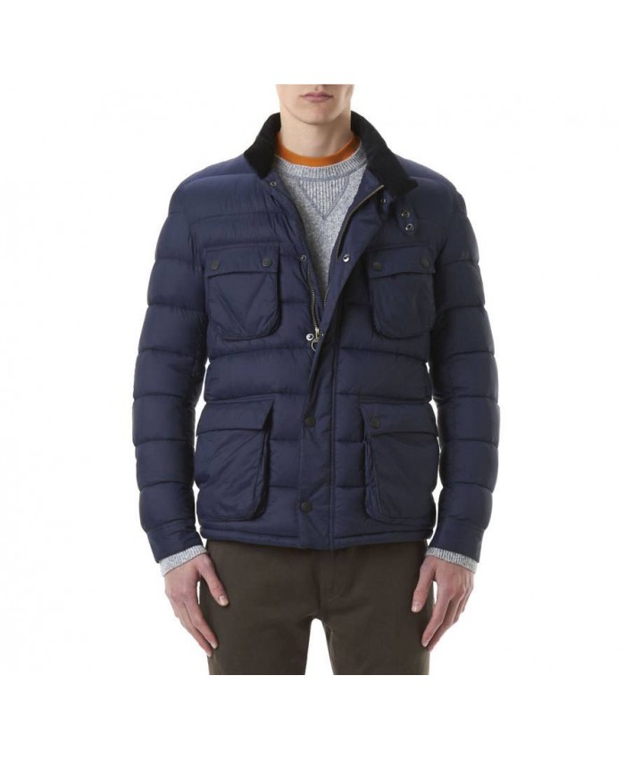 Barbour Jeffries Baffle Uomo Marino