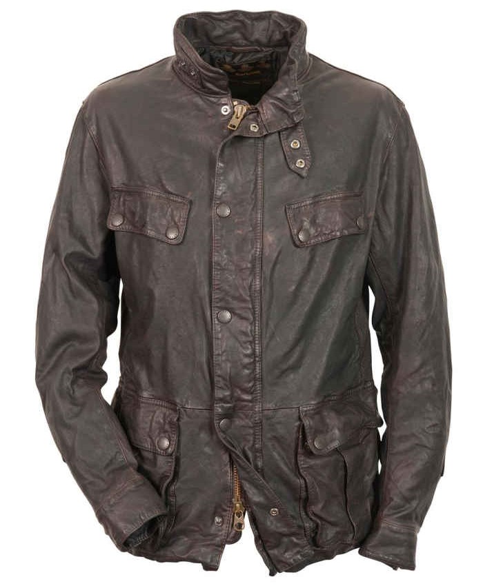 Barbour Sundance Leather Uomo Cioccolato