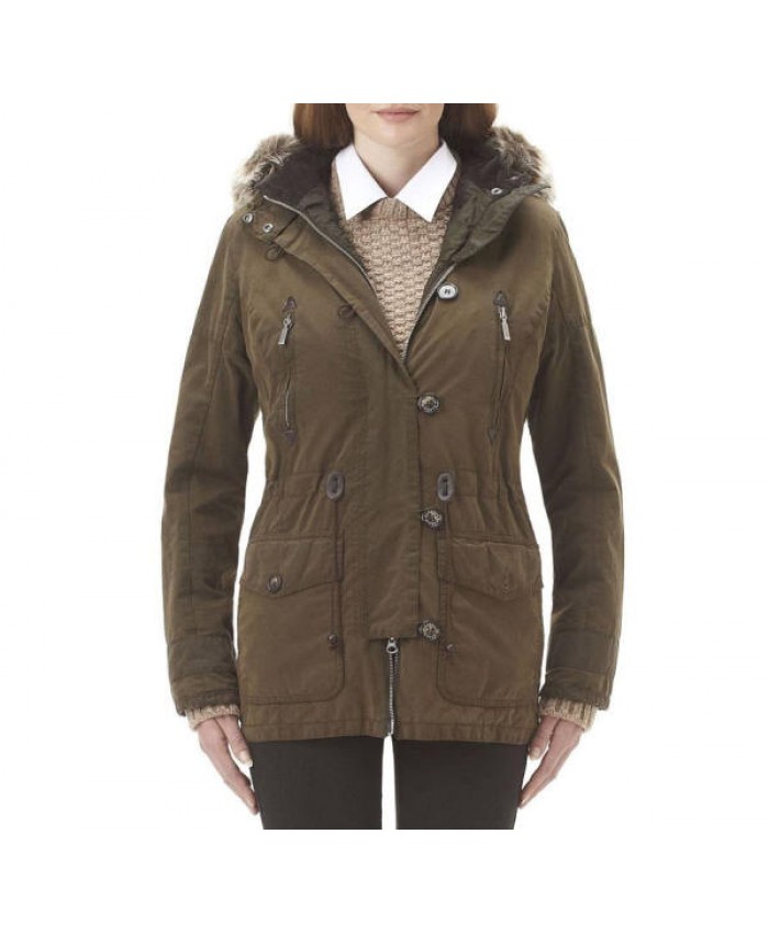 Barbour Hawkstone Donna Giacca Di Cerat Marrone