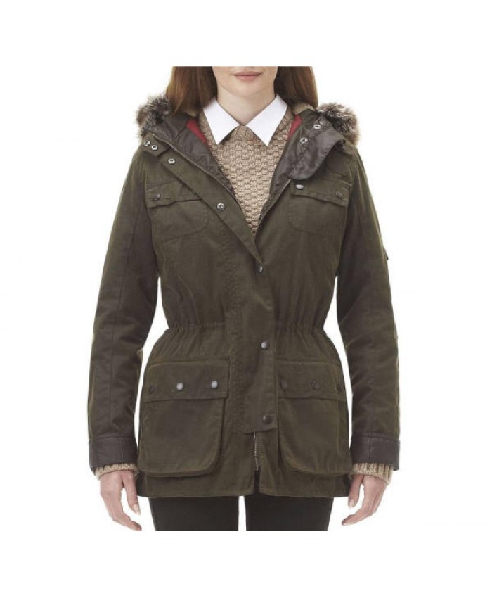 Barbour Brighton Donna Giacca Di Cerat Caffè