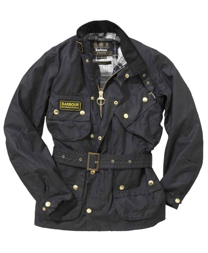 Barbour International A7 Uomo Giacca Di Cerat Nero