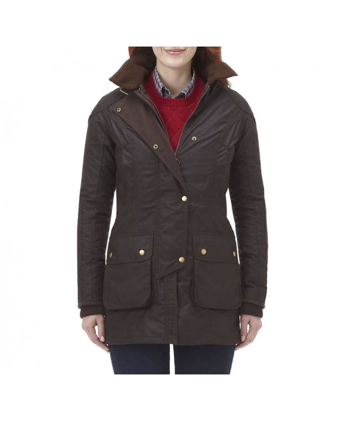 Barbour Stockyard Donna Giacca Di Cerat Cioccolato