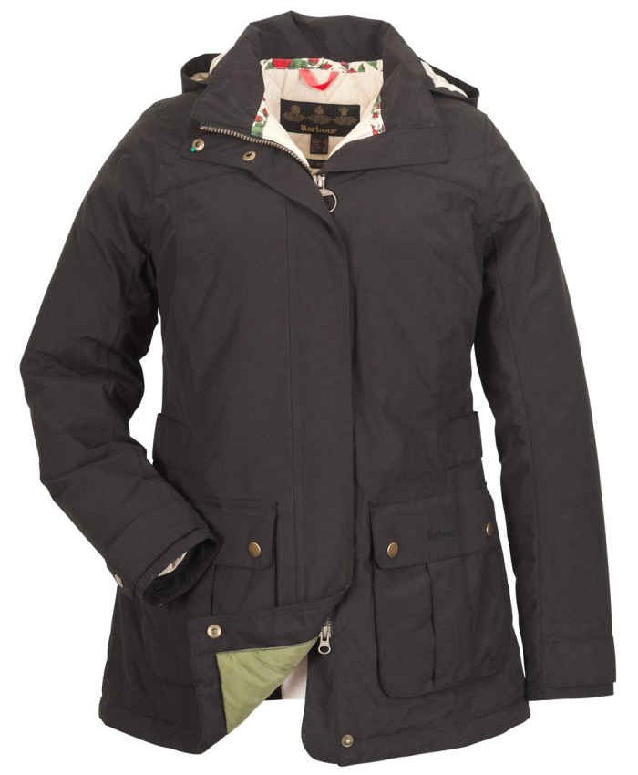 Barbour Rochdale Donna Impermeabile Nero