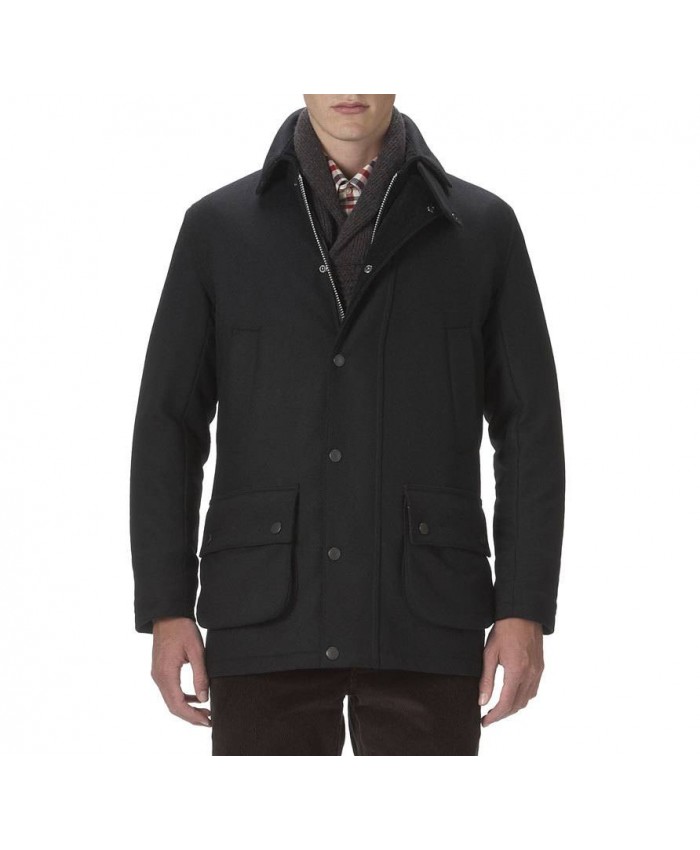 Barbour Ackergill Wool Uomo Nero